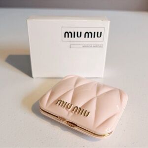 Miu Miu Pink Compact Mirror